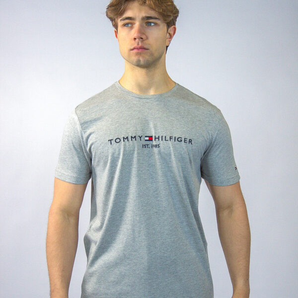 Koszulka Tommy Hilfiger męska Core Logo szara