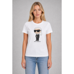 Karl Lagerfeld Koszulka 230W1700 Ikonik 2.0 Karl T-shirt, biała