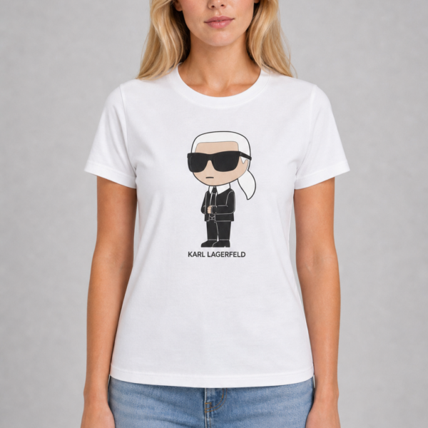 Koszulka Karl Lagerfeld damska Ikonik 2.0 biała