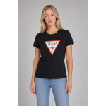 Guess Koszulka W1YI1BI3Z14 Triangle Logo T-shirt, czarna
