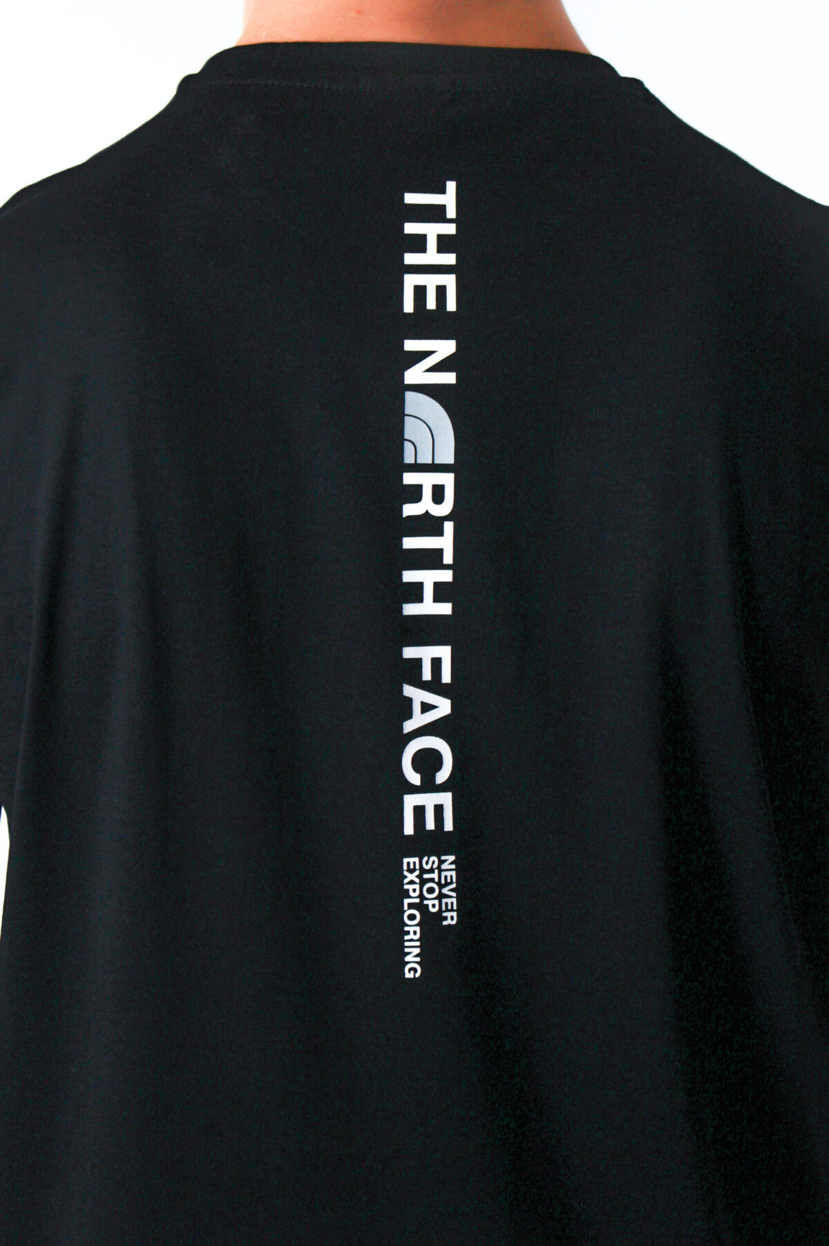 Koszulka The North Face męska Vertical Logo czarna — zdjęcie 8