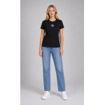 Pinko Koszulka 100355 A0KO Jersey Cottone ST Logo, czarna - obrazek 6