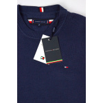 Tommy Hilfiger Sweter MW0MW33511 Chain Ridge Structure Cneck, granatowy - obrazek 10
