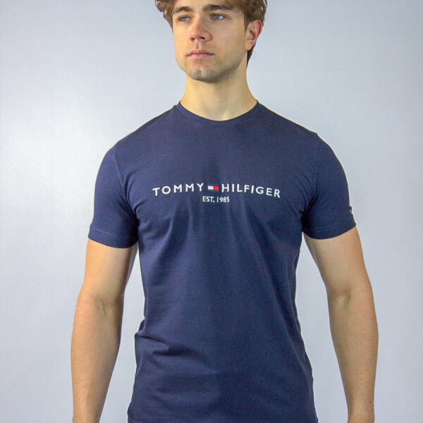 Koszulka Tommy Hilfiger męska Core Logo granatowa