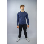 Tommy Hilfiger Sweter MW0MW33511 Chain Ridge Structure Cneck, granatowy - obrazek 5