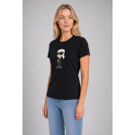 Karl Lagerfeld Koszulka 230W1700 Ikonik 2.0 Karl T-shirt, czarna - obrazek 2