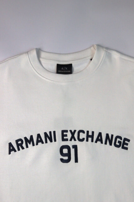 Armani Exchange Bluza TUMH2948Y65 Sweatshirt, biała - obrazek 9