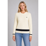 Lacoste Sweter AF4159 Women's Cable Knit Wool Sweater