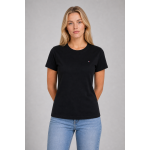 Tommy Hilfiger Koszulka WW0WW27735 New Crew Neck Tee, czarna - obrazek 3