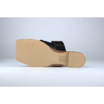 Schuh Buty Klapki 11708369 Tiny Flat Sandals with Square Toe in Black Crocr - obrazek 5
