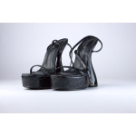 Simmi London Buty Szpilki R00005A5H Flare Heel Platform Sandals in Black