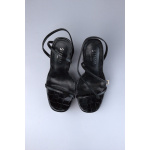 Simmi London Buty Szpilki R00005A5H Flare Heel Platform Sandals in Black - obrazek 4