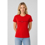 Tommy Hilfiger Koszulka WW0WW28681 XLG REGULAR HILFIGER C-NK TEE SS - obrazek 4