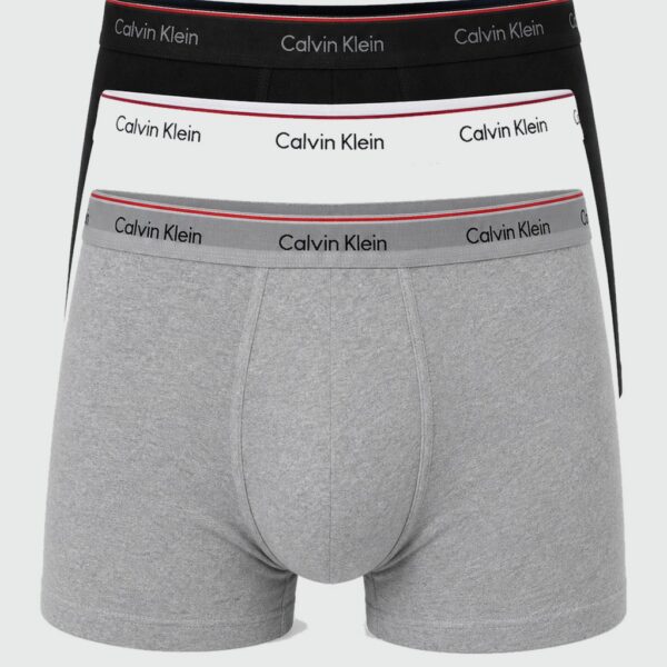 Bokserki Calvin Klein męskie 3-pak z niskim stanem szary